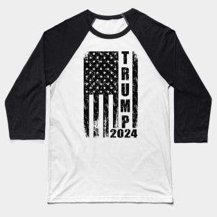 Trump American flag 2024 Baseball T-Shirt